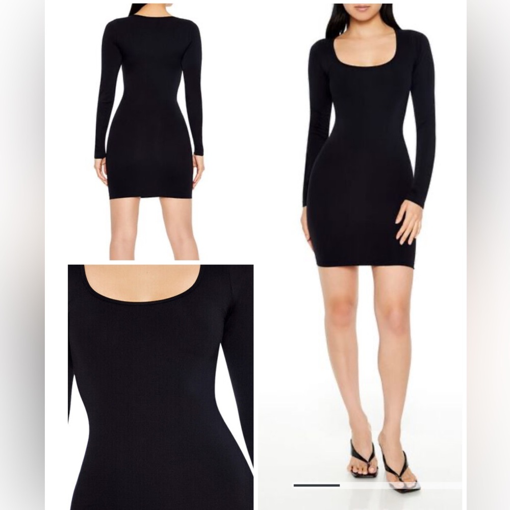Seamless Sculpt Scoop-Neck Mini Dress